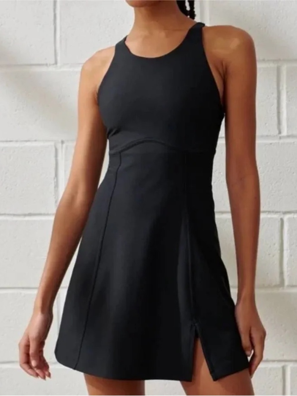 YPB sculptLUX High Neck Corset Active Mini Dress Black XL NWT Abercrombie - Picture 6 of 6